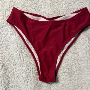 Women's Red Bikini Bottom